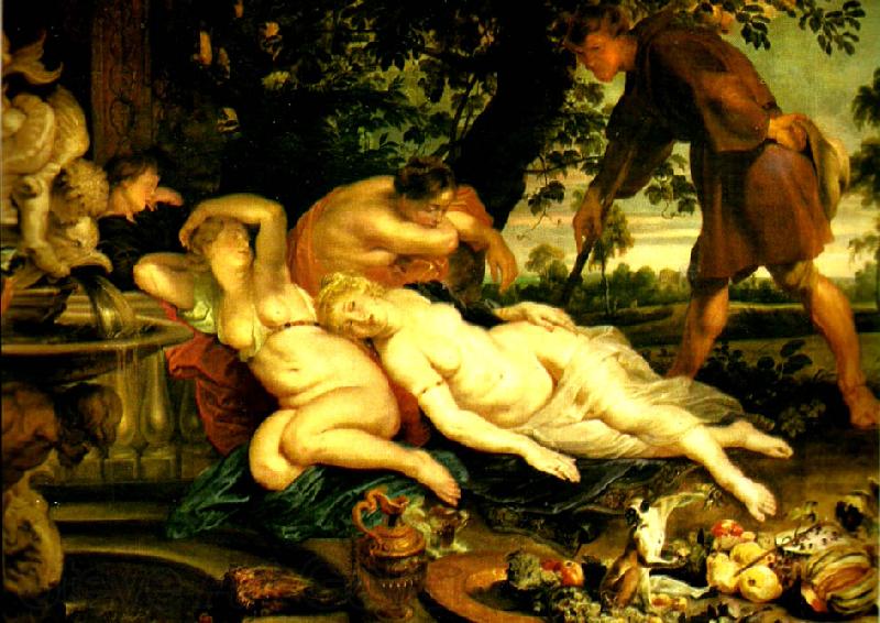 Peter Paul Rubens cimone och efigenia Norge oil painting art